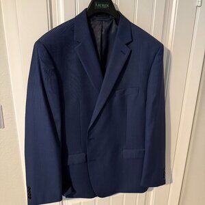 Lauren Ralph Lauren Men UltraFlex Lattimore Classic Fit Suit Jacket Blue 50L NEW